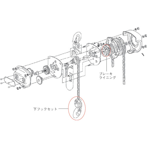 K-2t・2.5t用ブレーキライニング【YK-020077】