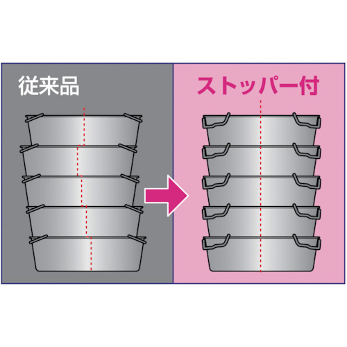 18-8 ストッパー付給食バット 運搬型穴明【S02200006001】