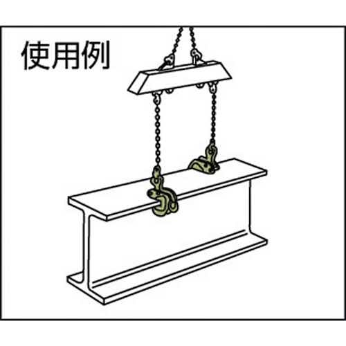 横つり用クランプ AMS-500kg(3-20)【AMS-500-3-20】