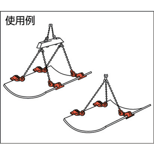 水平つりクランプ VAF-500kg(3-35)【VAF-500-3-35】