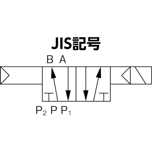 4方向電磁弁M5シングルDC24V7GT【BN-7GT43-M5-C-F24】