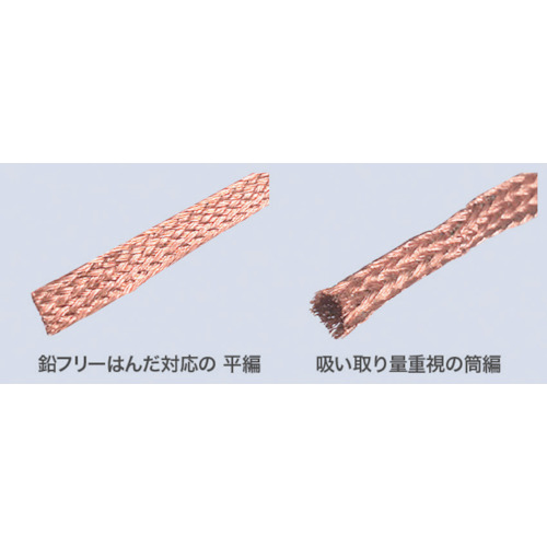 はんだ吸取り線 幅1.5mm 1.5m RMA対応フラックス使用 10個入【CP-1515-10】