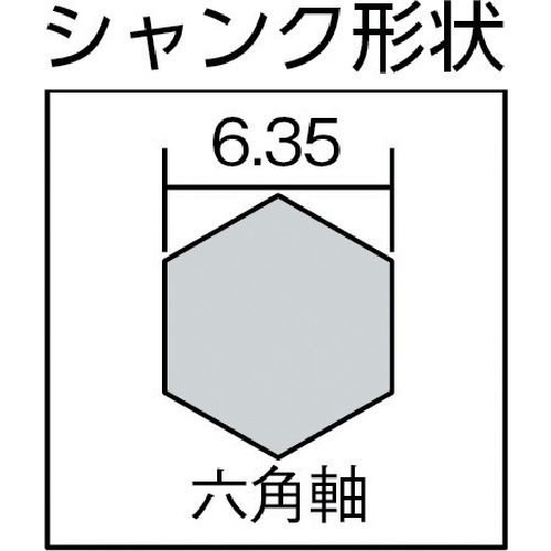 六角軸 木工用ホールソー 8枚刃【26908】