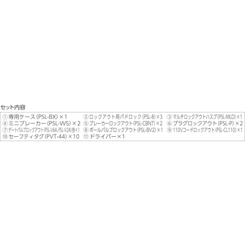 メンテナンス用ロックアウトキット【PSL-KT-MROA】
