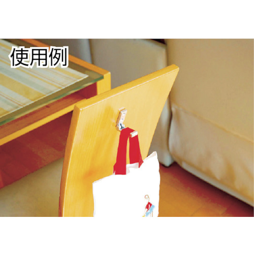 収納フック 小 ABS シルバー (1個=1PK)【KSAF-22】