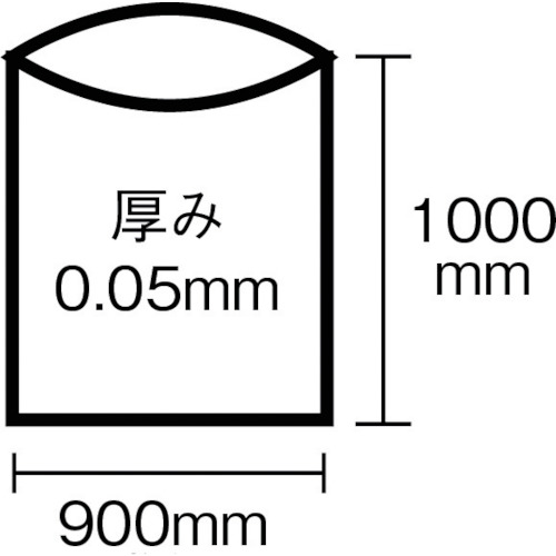 業務用ポリ袋90L 白半透明 (10枚入)【M-90D】