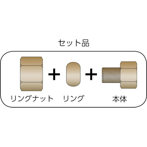 内ネジリングジョイント PT1/2XΦ12【RF-1412】
