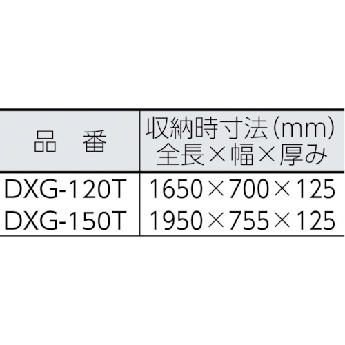 折りたたみ式作業台テンノリ DXG型 120cm【DXG-120T】