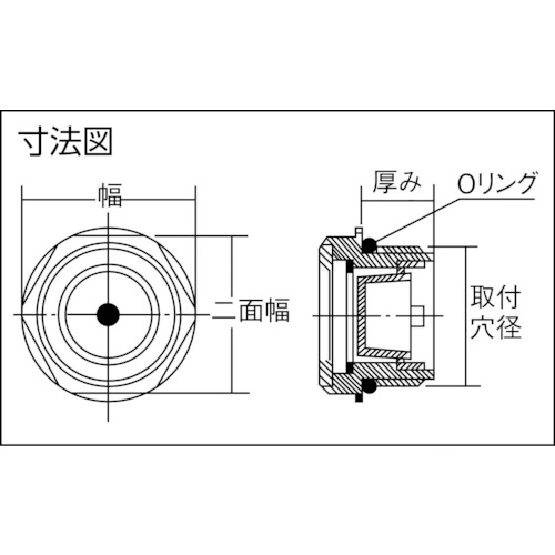 耐熱・耐薬品性ネジ付オイルゲージ【KMH-6】