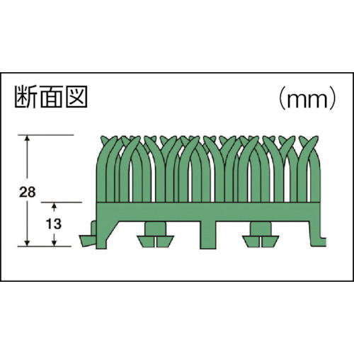 ユニットターフα300x300mm 緑【MR-001-378-1】