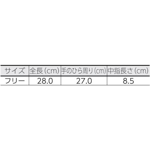 クリーンルーム用耐熱手袋28CM【TMZ-780F】