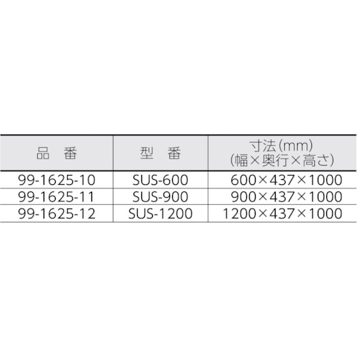 ステンレスシステムスタンド SUS-1200【99-1625-12】