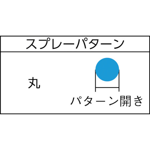 液体塗布用自動スプレーガン(小形 丸吹) ノズル口径1.3mm【TOF-6RB-13】
