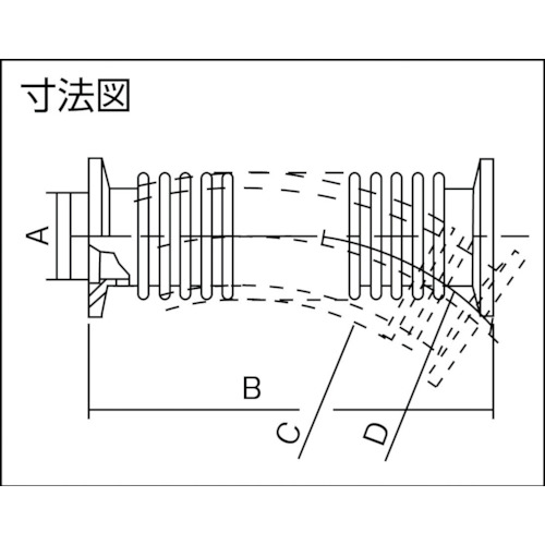 フレキシブル配管 NW10×500mm【C10511286】