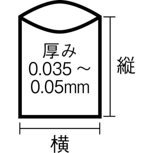 業務用ポリ袋0.045X70L(透明)【B-0070N】