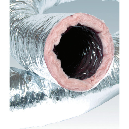 保温付フレキシブルダクト風神 φ350 × 7.6m【MHP-25-350】