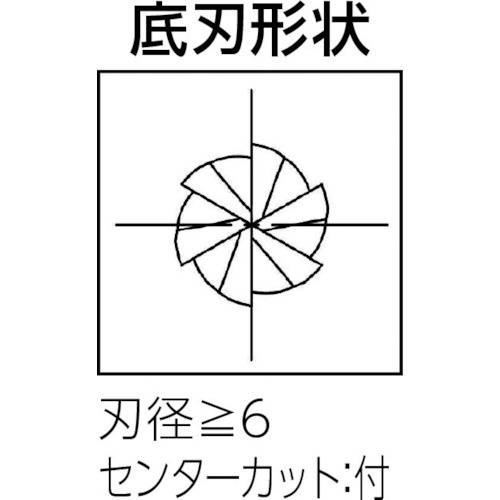 高硬度鋼加工用エンドミル【OEHSR-0100】