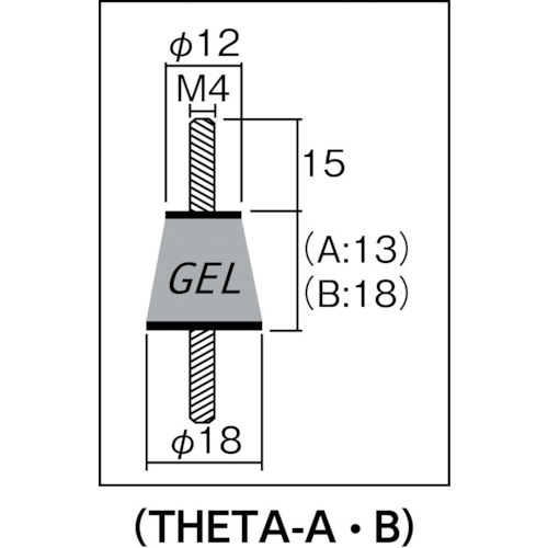防振材インシュレ-タ- THETA-A 0.5〜0.8kg【THETA-A】