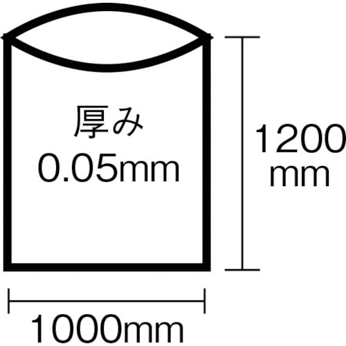 120型ポリ袋 透明 #120 (1袋(PK)=10枚入)【N-9794】