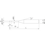 小型高硬度加工用ドリル MSDH Φ1X10【MSDH 1X10】