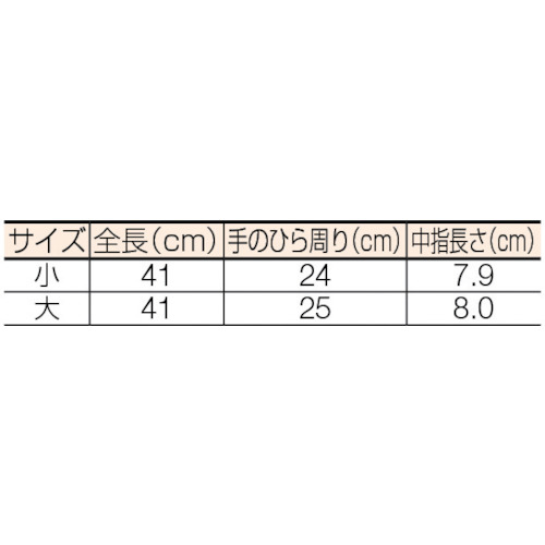 高圧ゴム手袋410mm小【510-S】