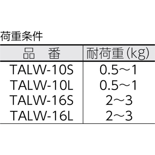安全ループ0.5〜1kg用ワイヤー ロング【TALW-10L】