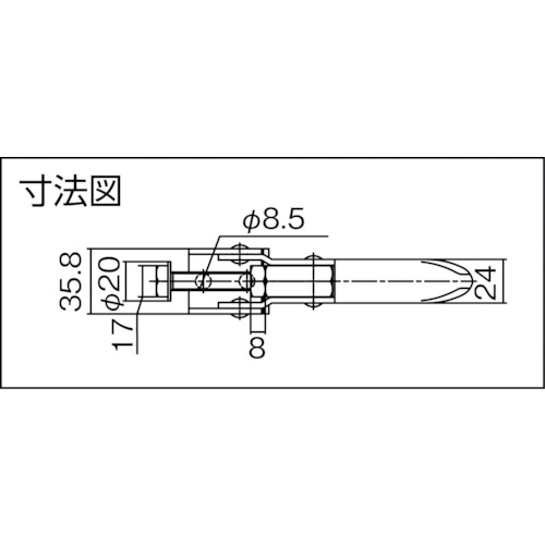 引き止め専用型トグルクランプ【STLA160F】