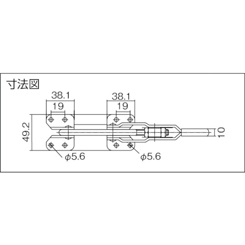 引き止め型トグルクランプ【TLA250F】