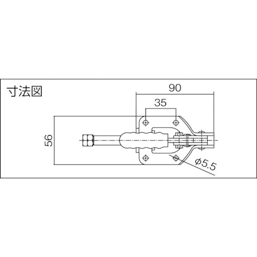横押し型トグルクランプ【TPL150F】
