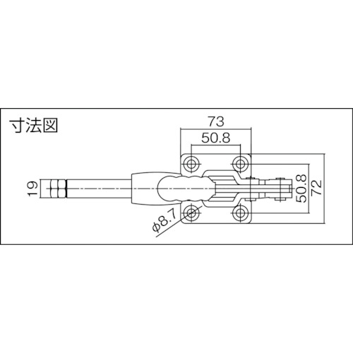 横押し型トグルクランプ【TPL300F】