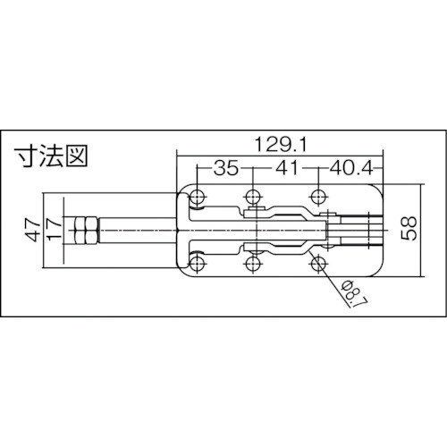横押し型トグルクランプ【TPL350F】