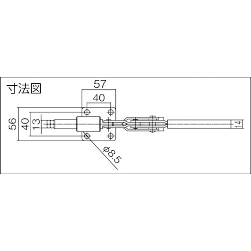 横押し型トグルクランプ【TPX6F】