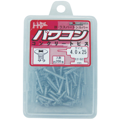 パワコン 鉄ラスパート 皿 6x75 (1Pk(箱)=25本入)【00048313】