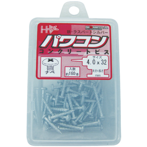 パワコン 鉄ラスパート ナベ 4x32 (1Pk(箱)=160本入)【00048318】