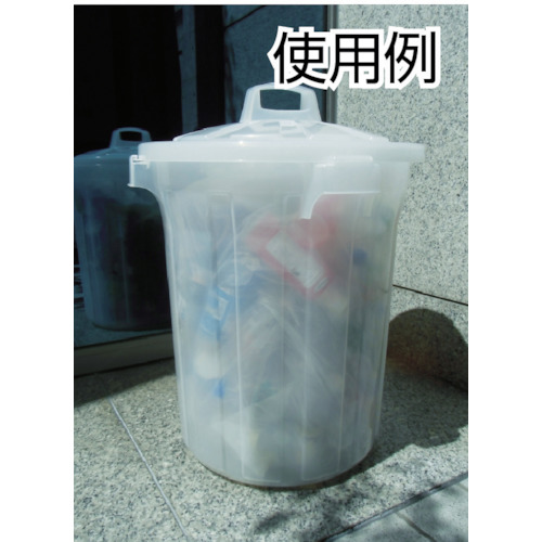半透明PPペール丸型45L用フタ【TPTM-45F】