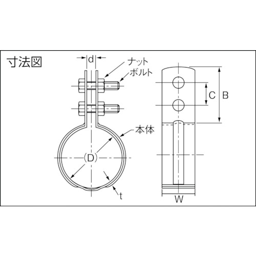 組式立バンド 40A【A10324-0060】