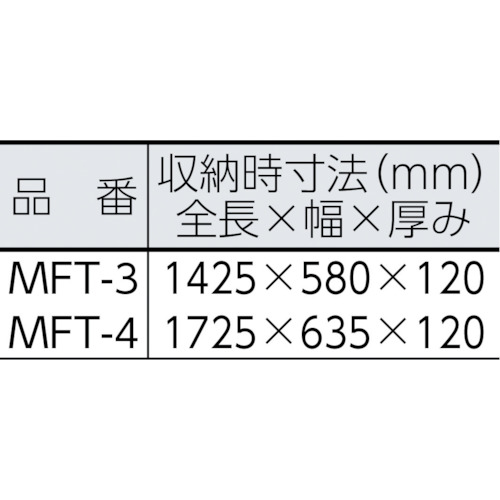 上枠付き踏み台 3段【MFT-3】