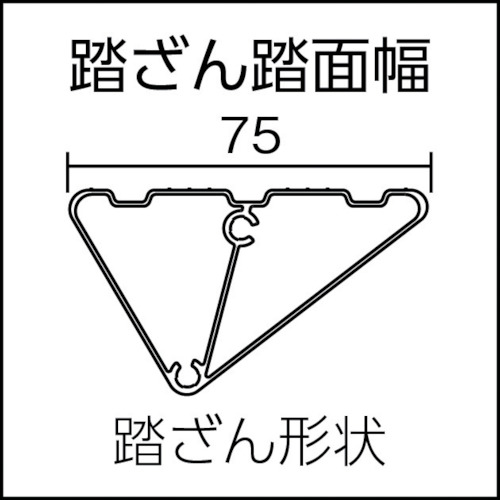 上枠付き踏み台 3段【MFT-3】