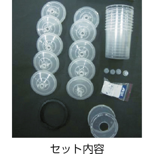 食液塗布専用小形吸上式スプレーガン ノズル口径Φ1.5【FOG-101-15S】