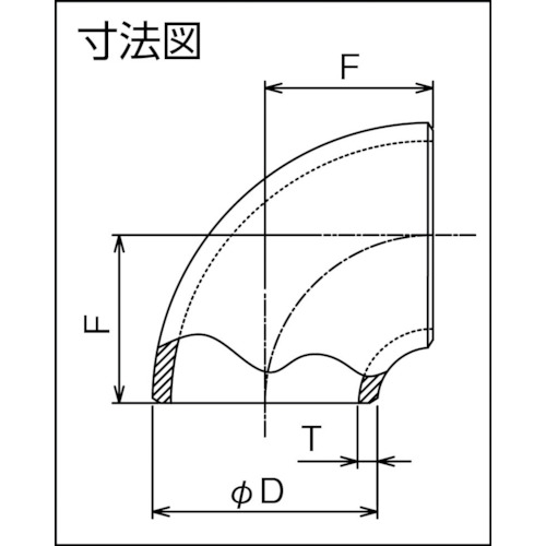 90°エルボ(ショート)S10S 09100041【B-90ES-10S-25A】