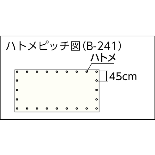 白防炎シート普及型 5.4m×5.4m【B-245】