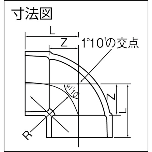 VU継手 エルボ VU-DL 125【VUDL125】