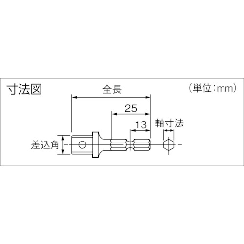 先端工具ソケットアダプター【EZ9370】