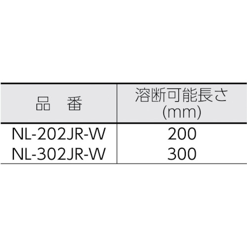 卓上シーラー溶断用 200mm【NL-202JR-W】