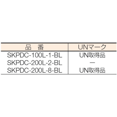 プラドラムクローズタイプPDC200Lー2青【SKPDC-200L-2-BL】