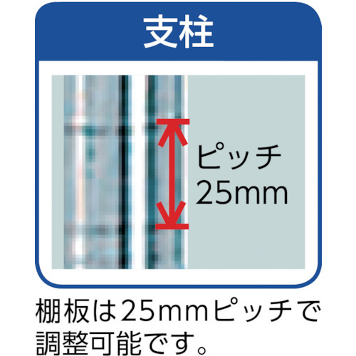 ステンレスラックスノコ棚4段【RS4-6045】