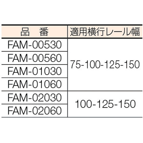 FA型電気トロリ式電気チェーンブロック1t【FAM-01030】