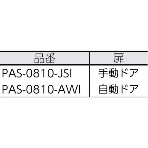 エアシャワー【PAS-0810-JSI】