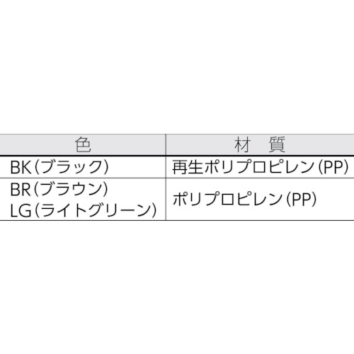 プラスチックパレットZD-1113E-RR 片面二方差し 黒【ZD-1113E-RR-BK】