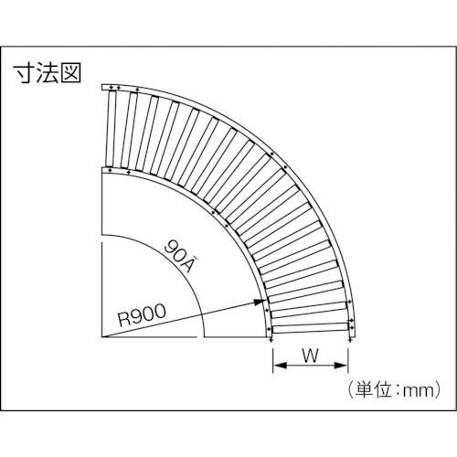 アルミローラコンベヤMA57型 径57X1.5T【MA57-301015】